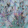 Image of people walking in different directions on lines